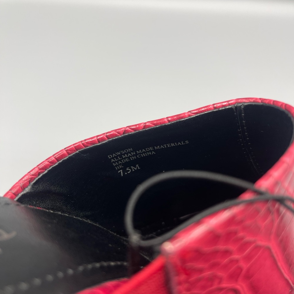 Charlies Red Croc-Patterned Mules View 3